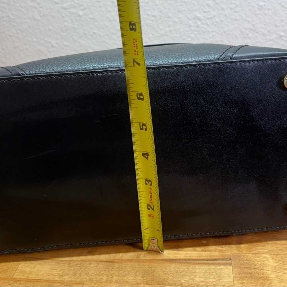 Michael Kors Black Pebbled Leather Bedford Medium Pocket Tote Bag - Picture 13 of 13